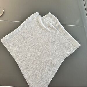 Fratelli Talli Alpaca Wool Blend Gray Women's Poncho OS